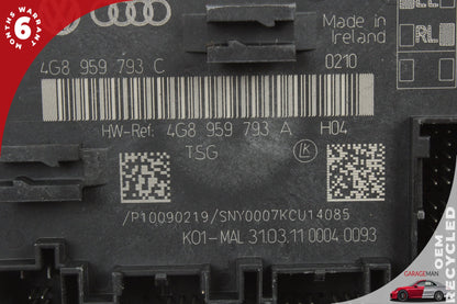 12-18 Audi A6 C7 Sedan Front Left Door Control Module 4G8959793C Genuine