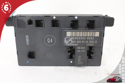 2001-2007 Mercedes W203 C240 Front Left Side Door Control Module 2038205526 OEM