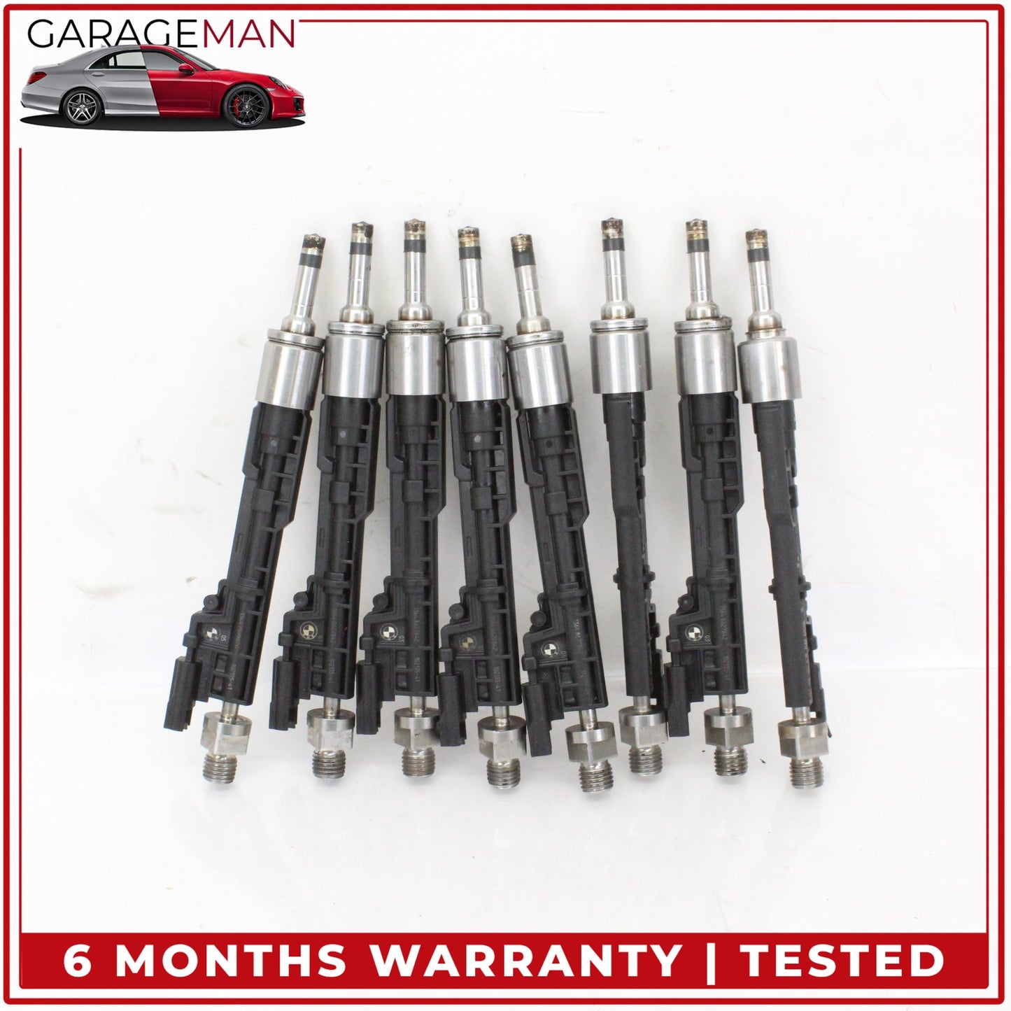 2014-2018 BMW X5 F15 AWD N63 Engine Fuel Injector Set of 8 8627842 OEM