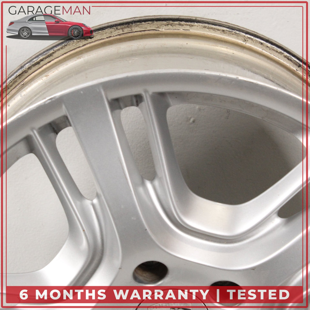 2010-2016 Porsche Panamera 970 9JX19 ET61 Front Wheel Rim Silver 97036215801 OEM