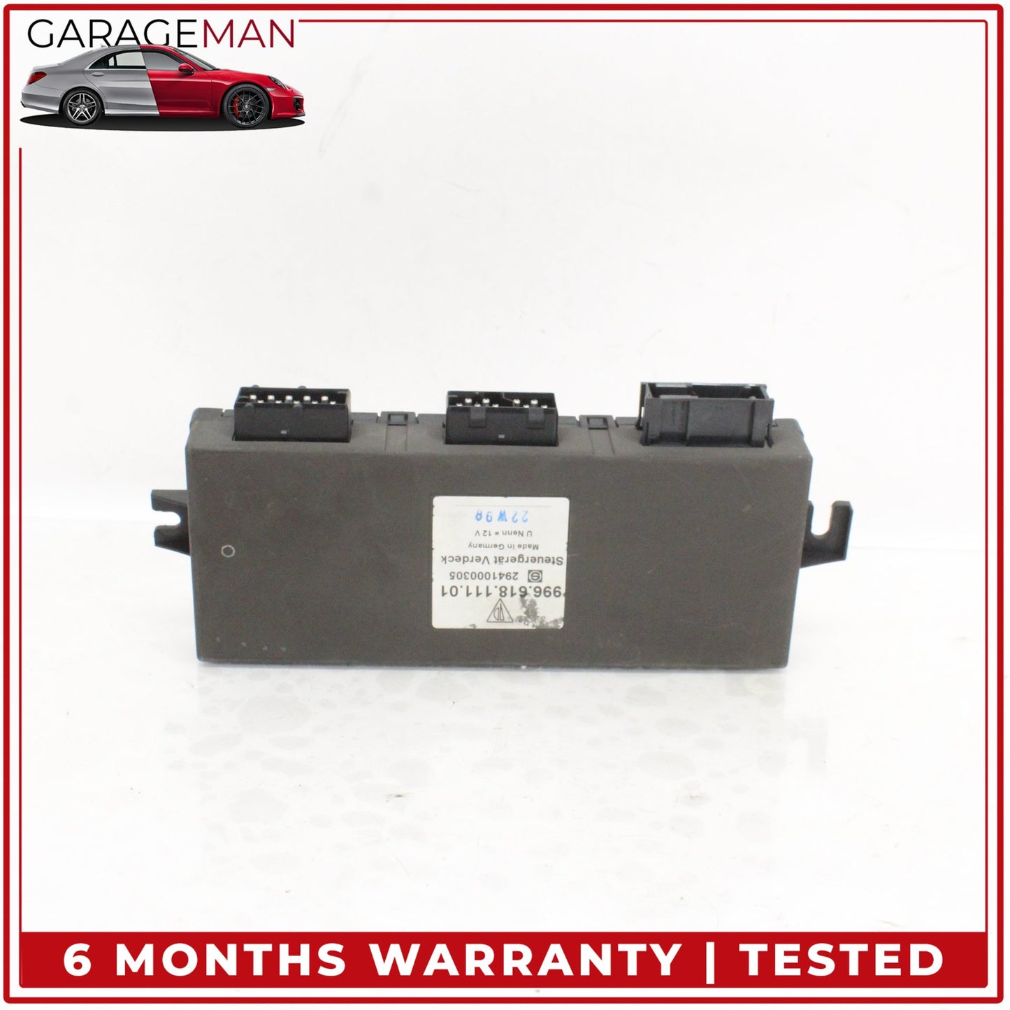 1999-2005 Porsche 911 996 Convertible Top Roof Control Module 99661811101 OEM