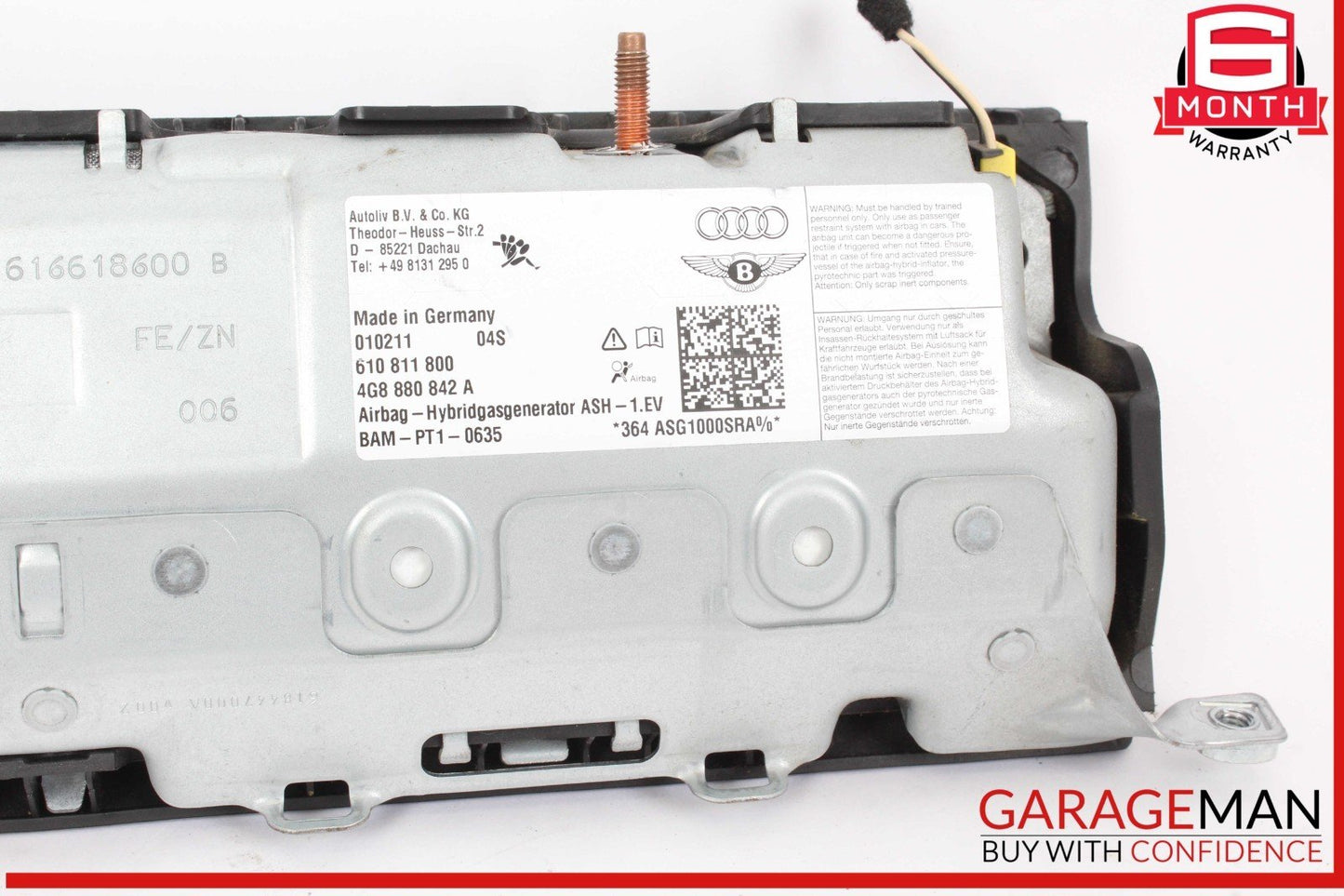 12-18 Audi A7 A6 Front Right Dashboard Panel Knee Airbag Air Bag 4G8880842A OEM