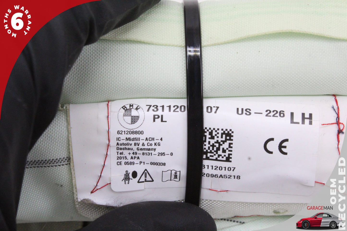 2012-2018 BMW 320i F30 Left Driver Side Roof Airbag 7311201