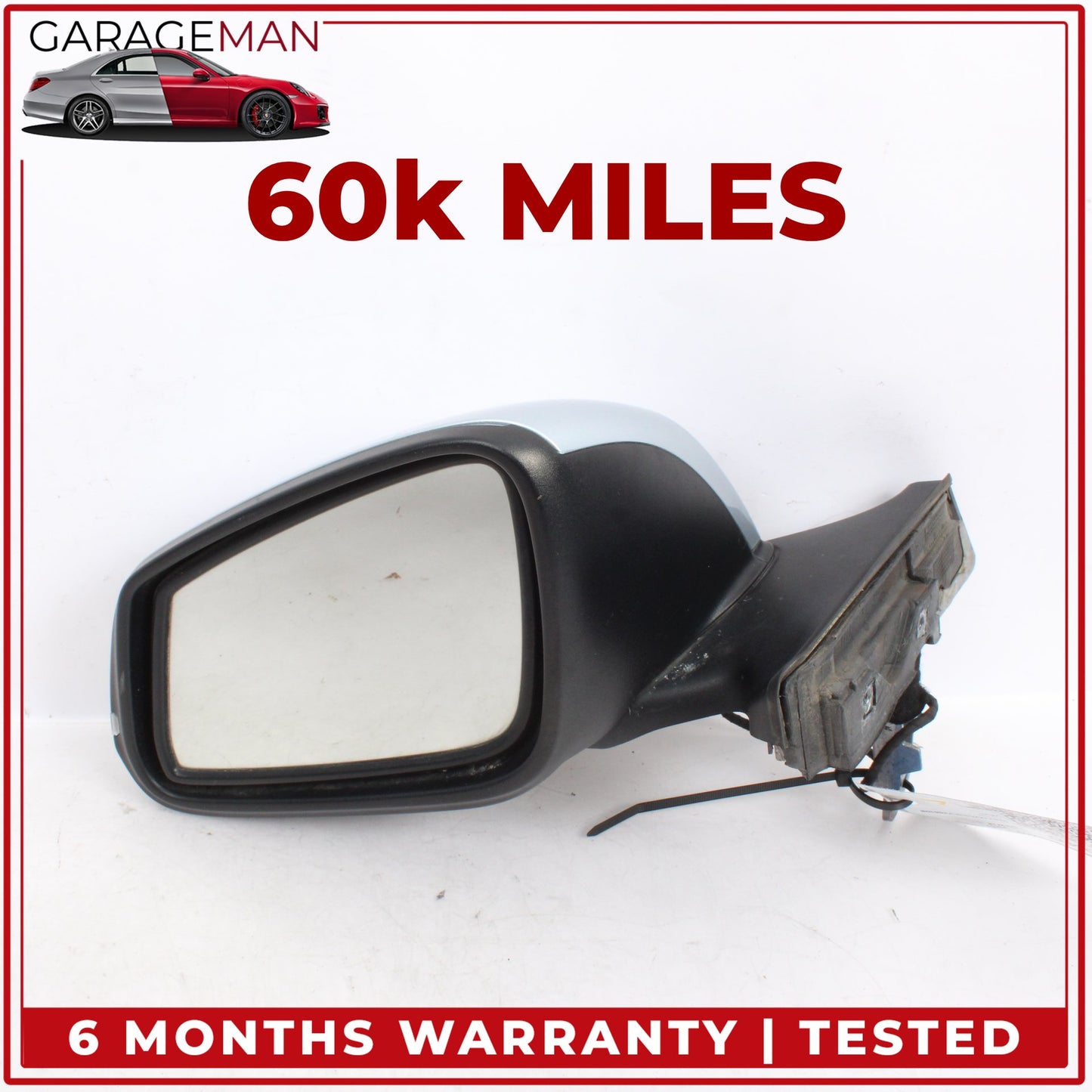 2014-2021 BMW i3 I01 Front Left Side Door Rear View Mirror Heated Silver OEM