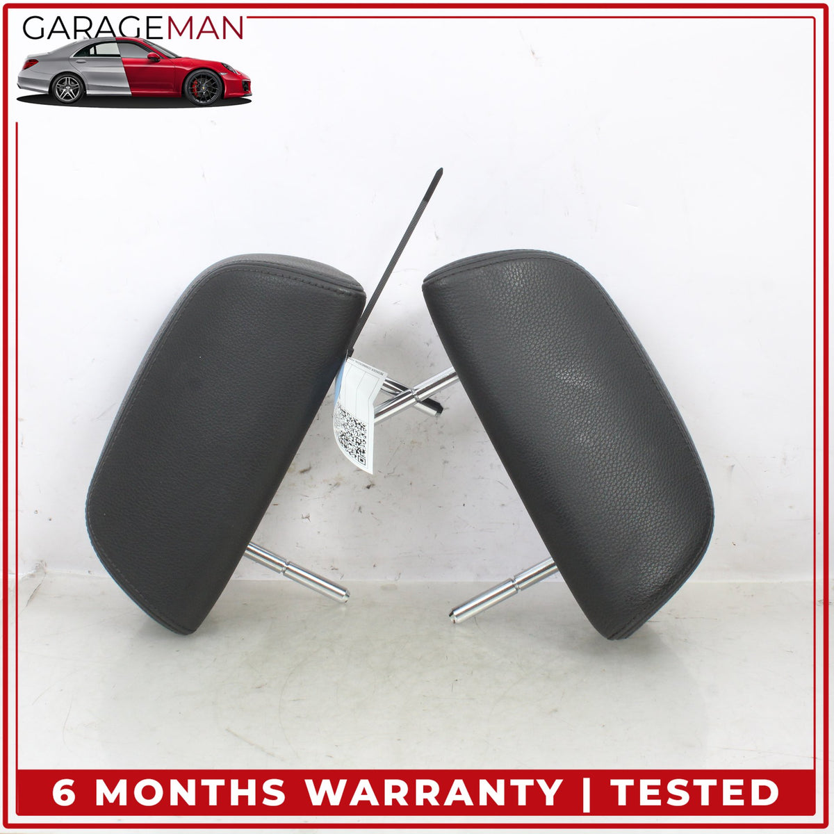 2004-2007 BMW 650i E64 RWD Rear Left & Right Headrest Set 7070423 OEM