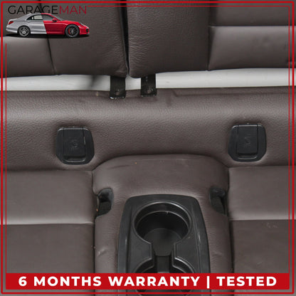 2014-2021 BMW i3 Rear Upper and Lower Seat Bench Cushion w/ Headrest Brown OEM