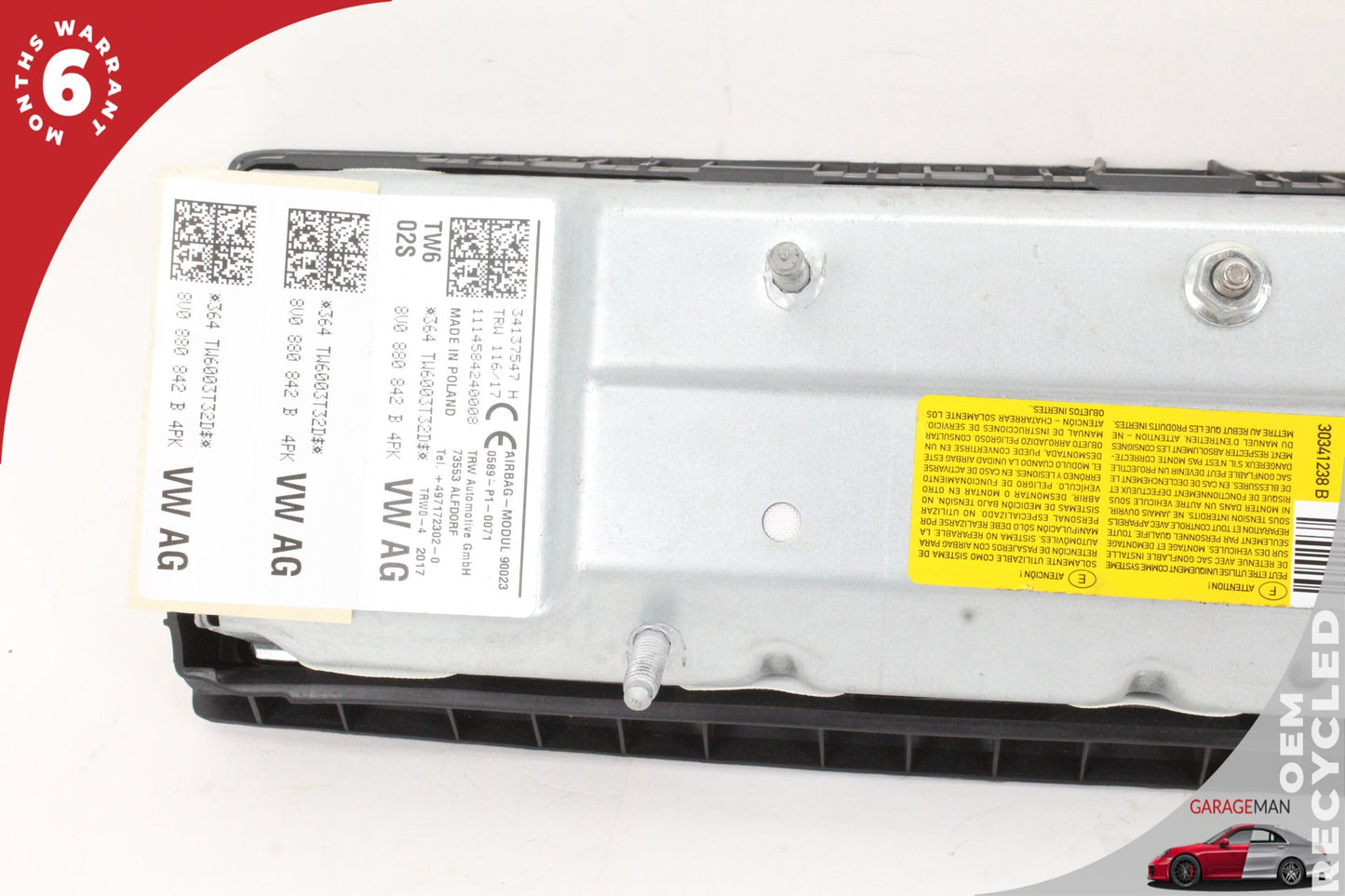 15-20 Audi A3 8V Sedan Front Right Side Knee Airbag Air Bag 8V0880842B