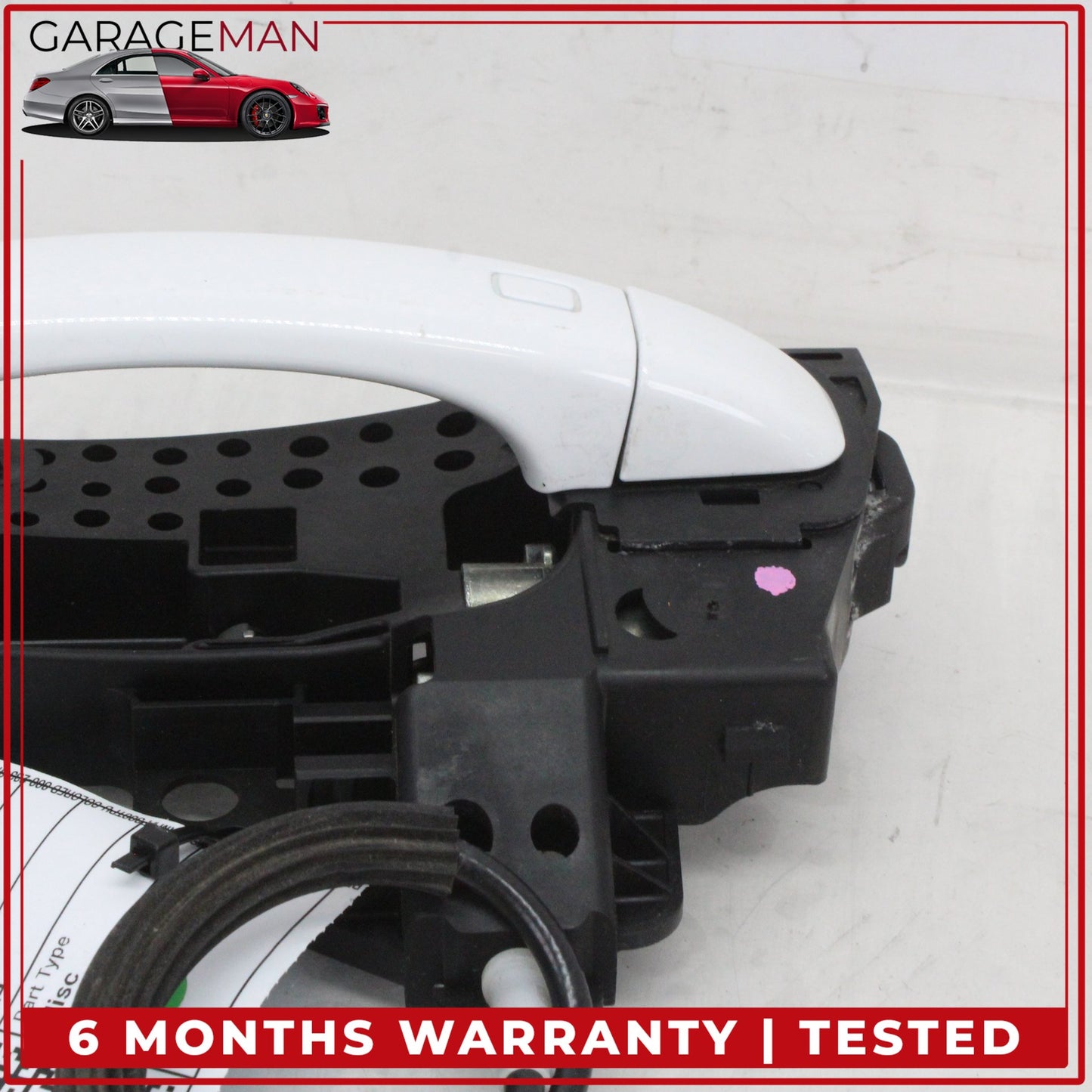 2009-2016 Audi A4 S4 A5 S5 Rear Left Driver Side Exterior Door Handle White OEM