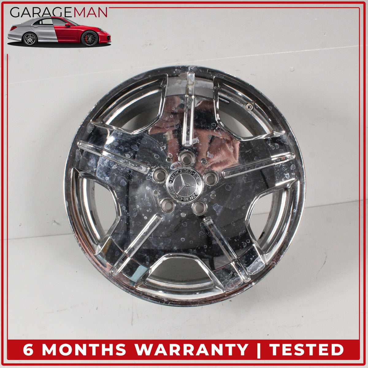 2007-2009 Mercedes W221 S600 Front Wheel Rim 8.5JX18 H2 ET43 2164010502 OEM