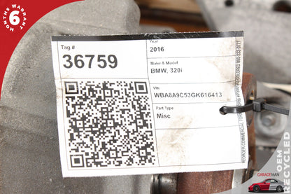 2012-2016 BMW 320i F30 RWD 2.0L GA8HP45 Automatic Transmission mileage 108104