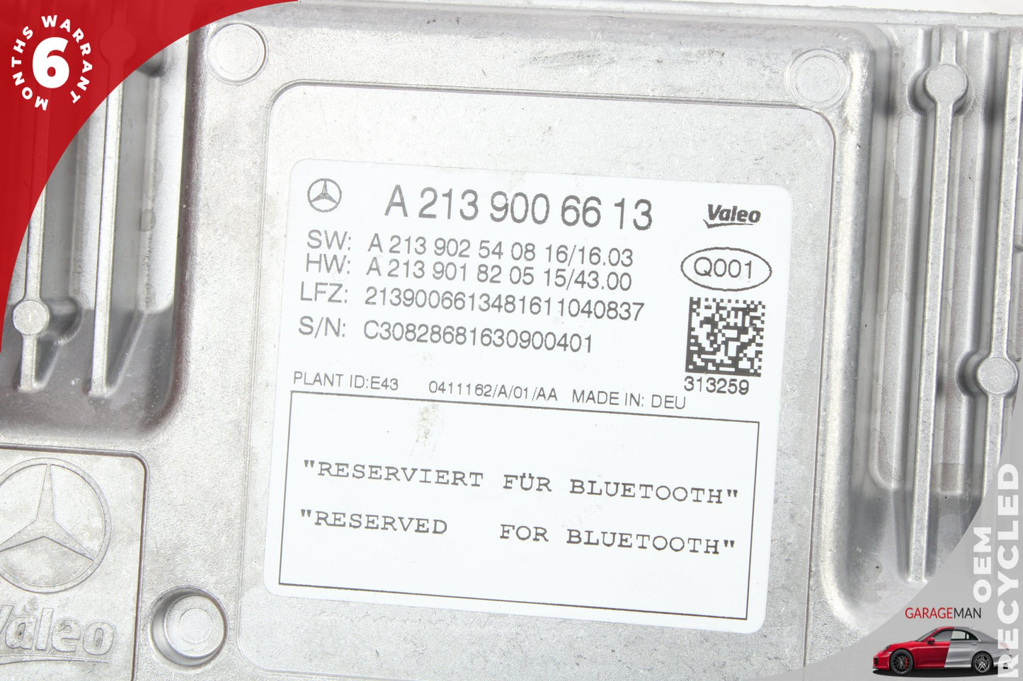 17-19 Mercedes-Benz E400 W213 Camera Parking Control Module 2139006613 OEM