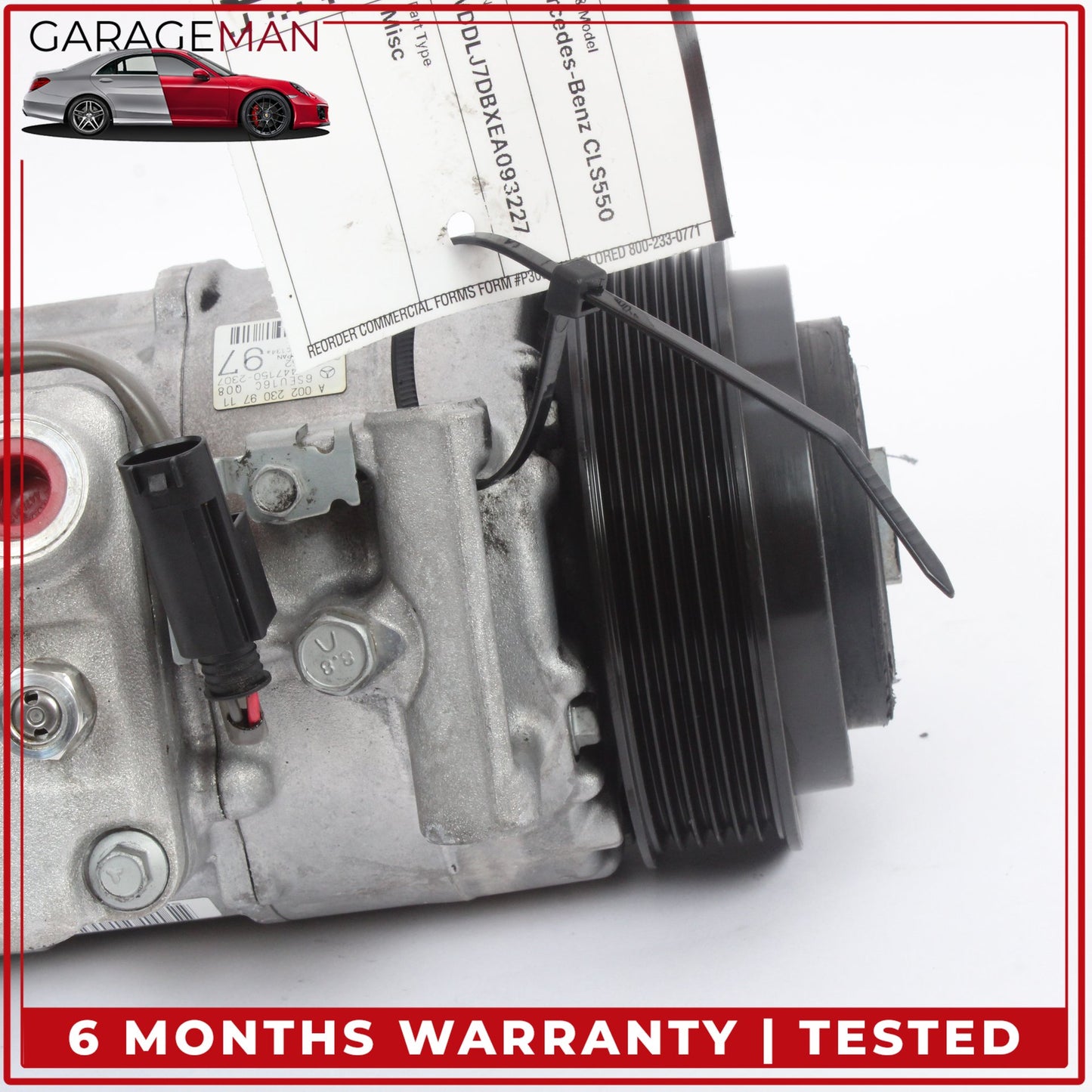 2012-2018 Mercedes-Benz CLS550 W218 AC A/C Air Conditioning Compressor 0022309711