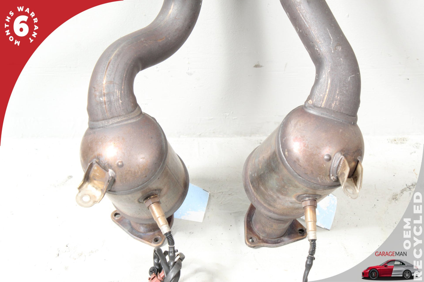 2011-2014 Porsche Cayenne 958 S Hybrid SUV Front & Rear Exhaust Downpipe Set OEM