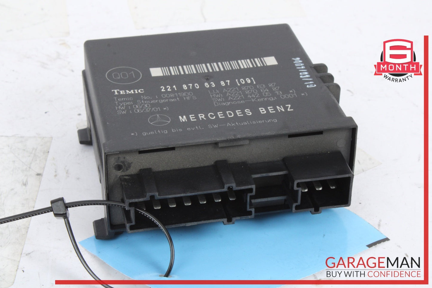 2007-2009 Mercedes-Benz S550 W221 Trunk Release Remote Module 2218706387