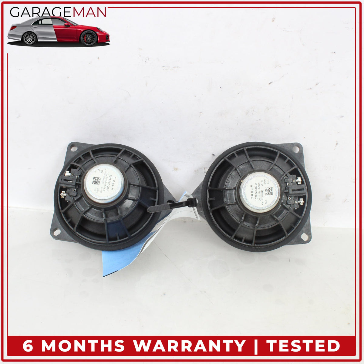 2017-2023 Tesla Model 3 Rear Left and Right Side Door Speaker Set 107974200A OEM