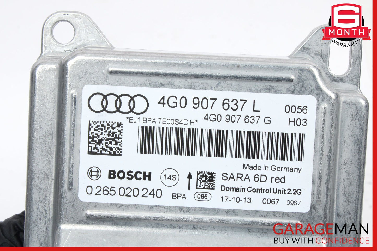 2012-2018 Audi S7 Acceleration Yaw Rate Speed Sensor Module 4G0907637L OEM
