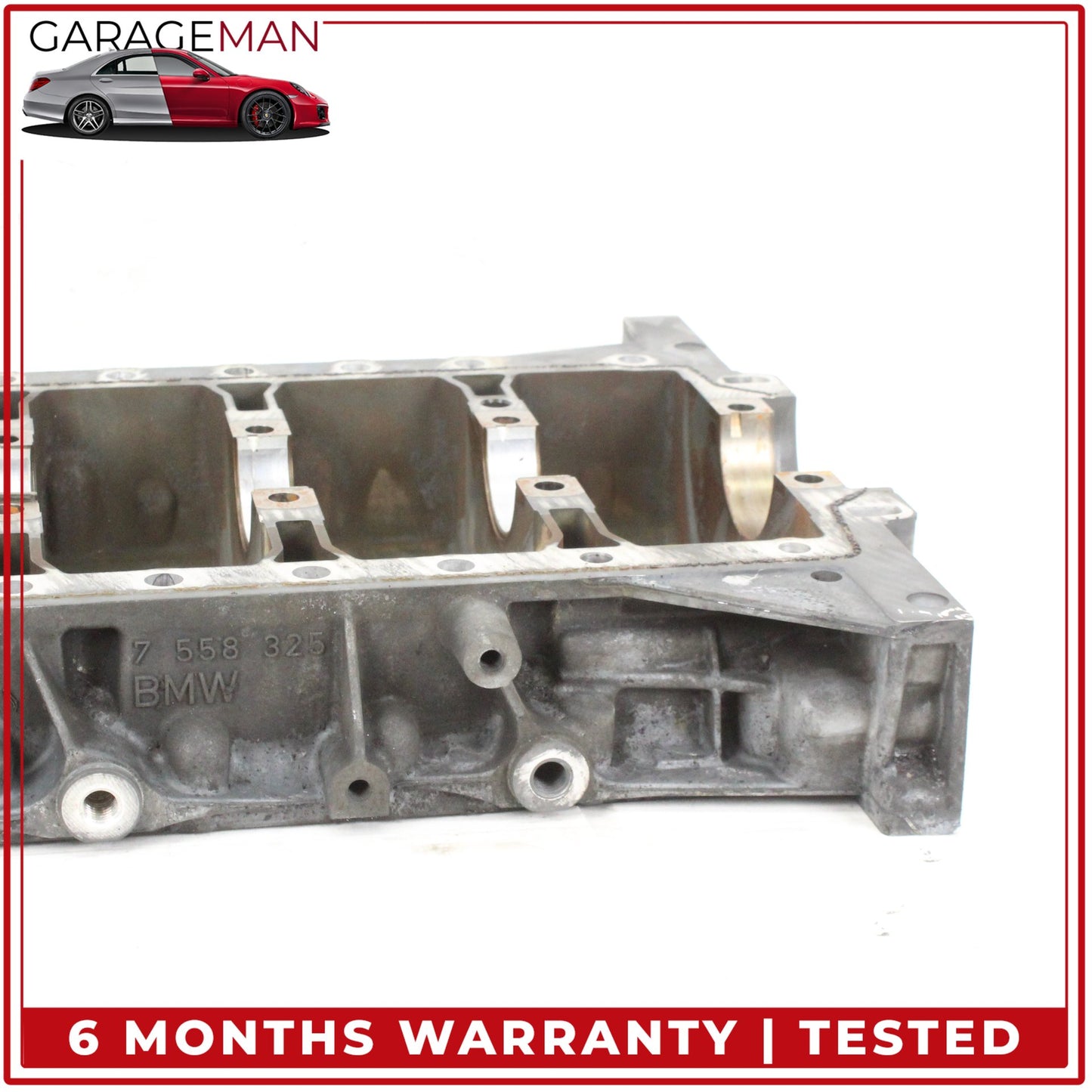2011-2013 BMW 528i F10 N52 Lower Engine Crankshaft Housing 7558325
