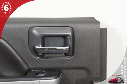 2014-2019 Chevrolet Silverado 1500 Rear Left Side Interior Door Trim Panel OEM
