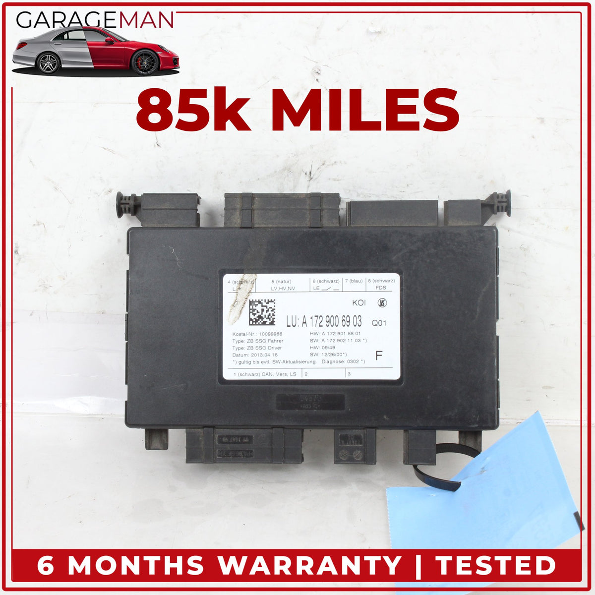 2008-2020 Mercedes W212 E350 Front Left Seat Control Module Unit 1729006903 OEM