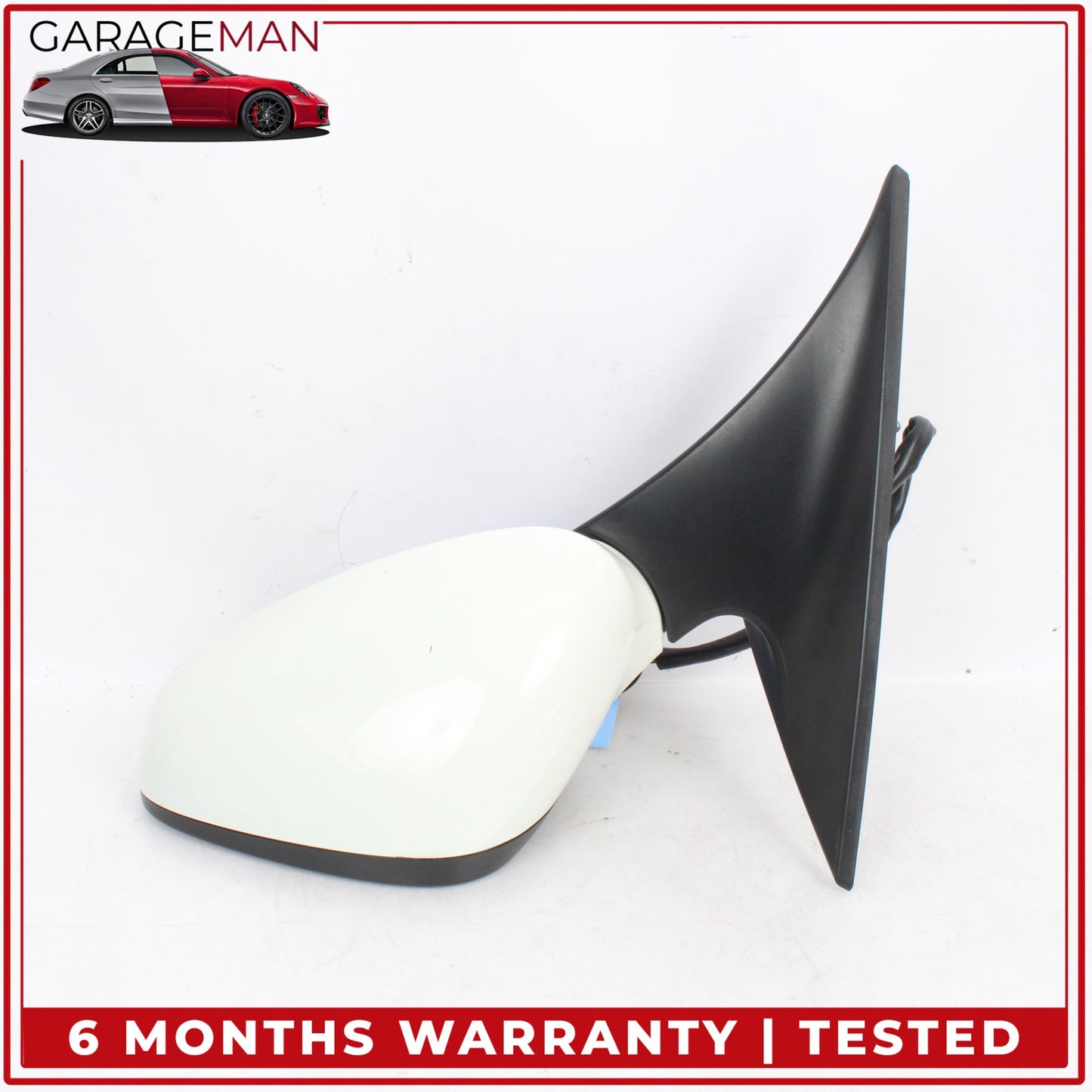 2008-2019 Maserati GranTurismo M145 Front Left Door Rear View Mirror White OEM