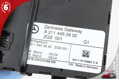2001-2011 Mercedes W219 CLS550 Central Gateway Control Module 2115403545 OEM