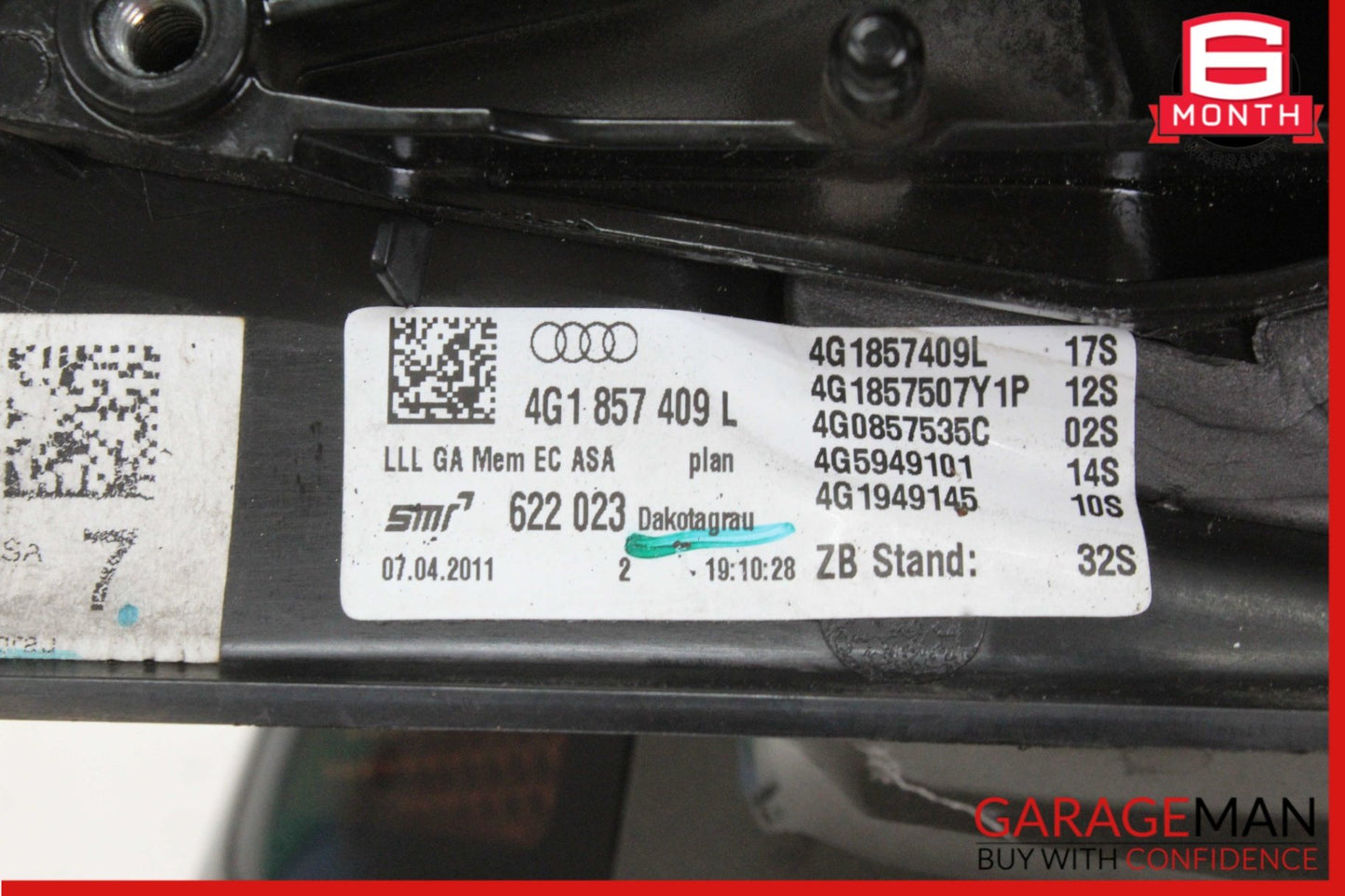 2012-2013 Audi A6 C7 Sedan Left Door Mirror 4G1857409L