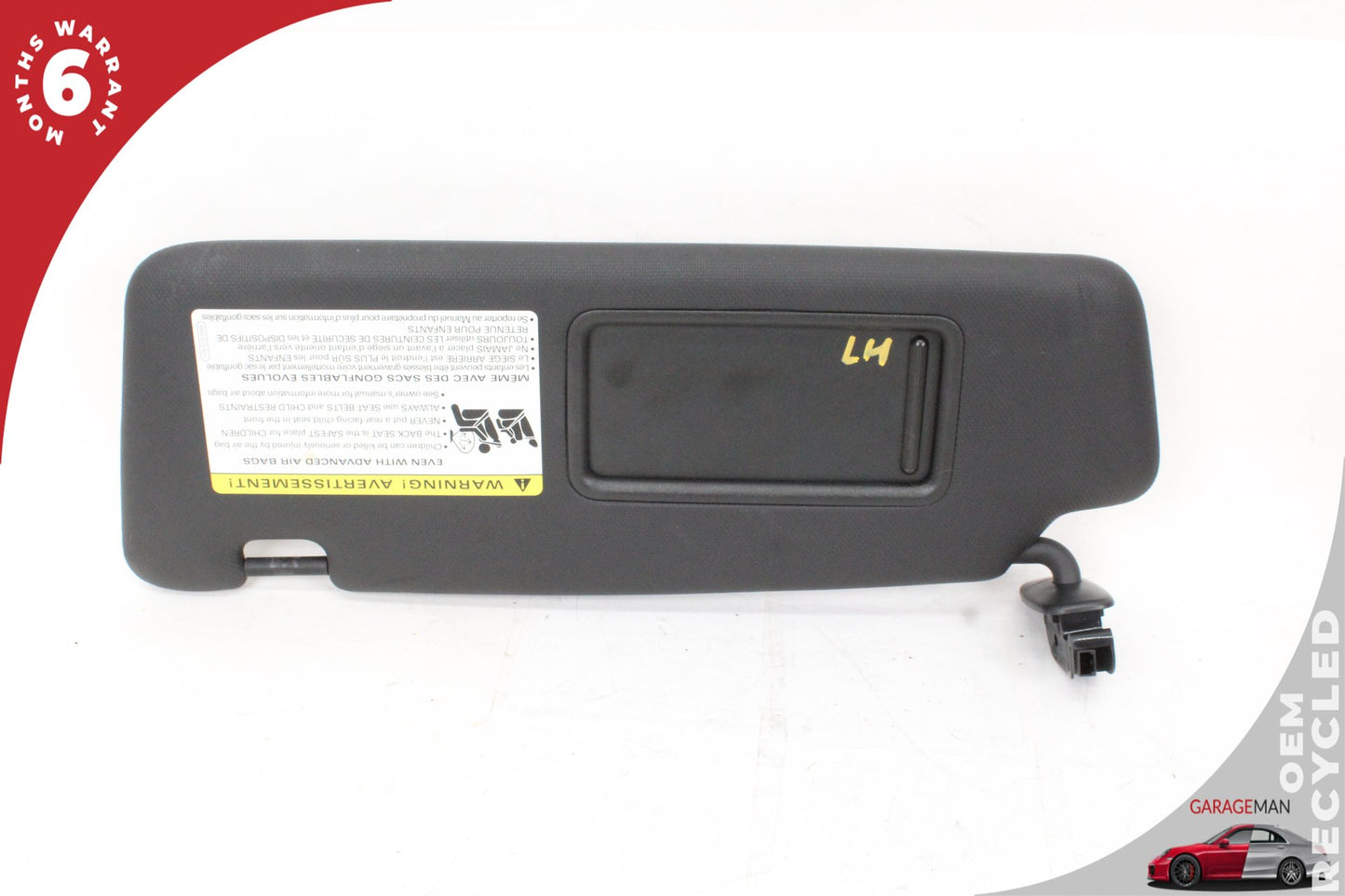 2009-2017 Audi A5 Q5 A4 S4 S5 Front Left Driver Side Sun Visor Black 8U0857551D