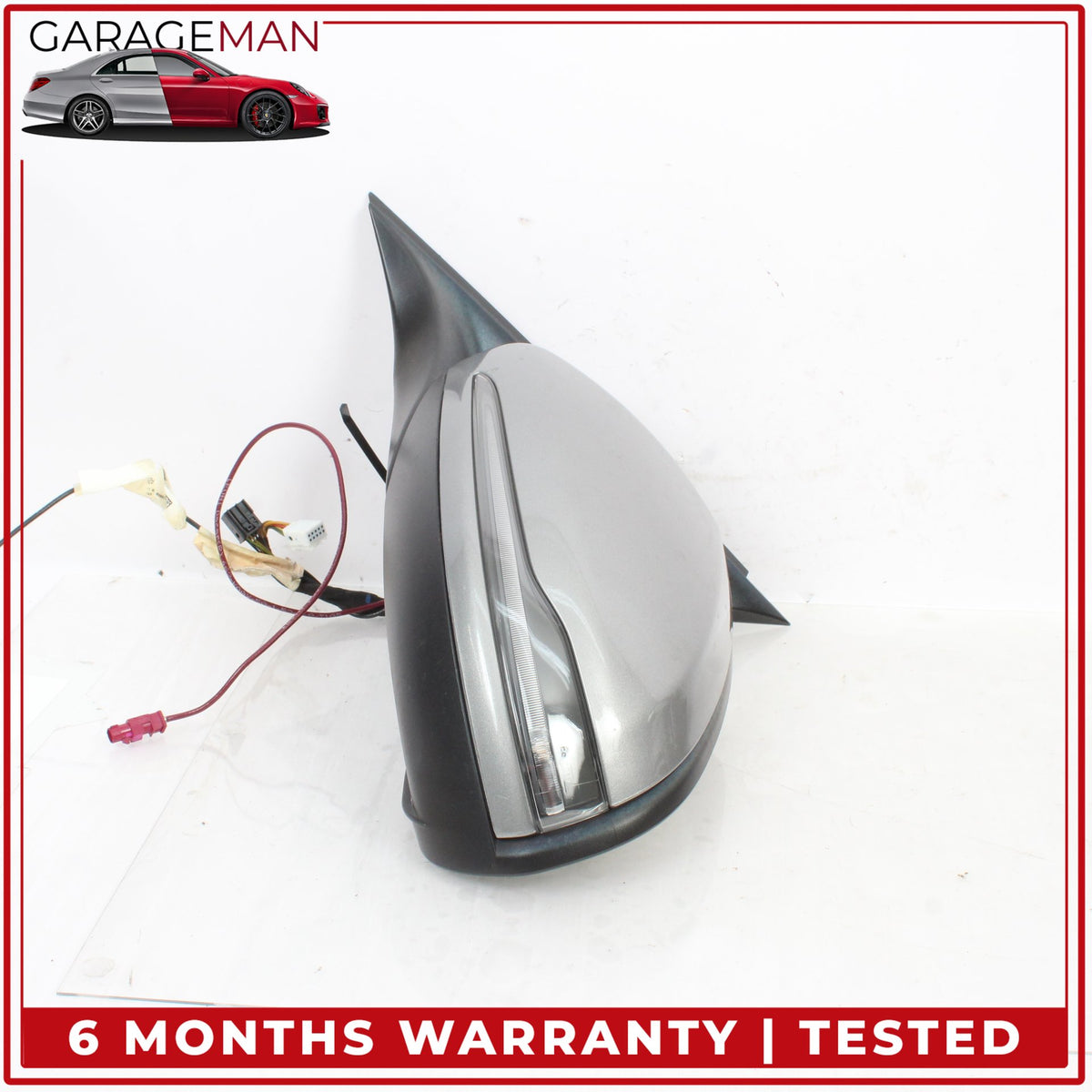 2015-2016 Mercedes W205 C300 Front Left Door Rear View Mirror w/ Blind Spot OEM