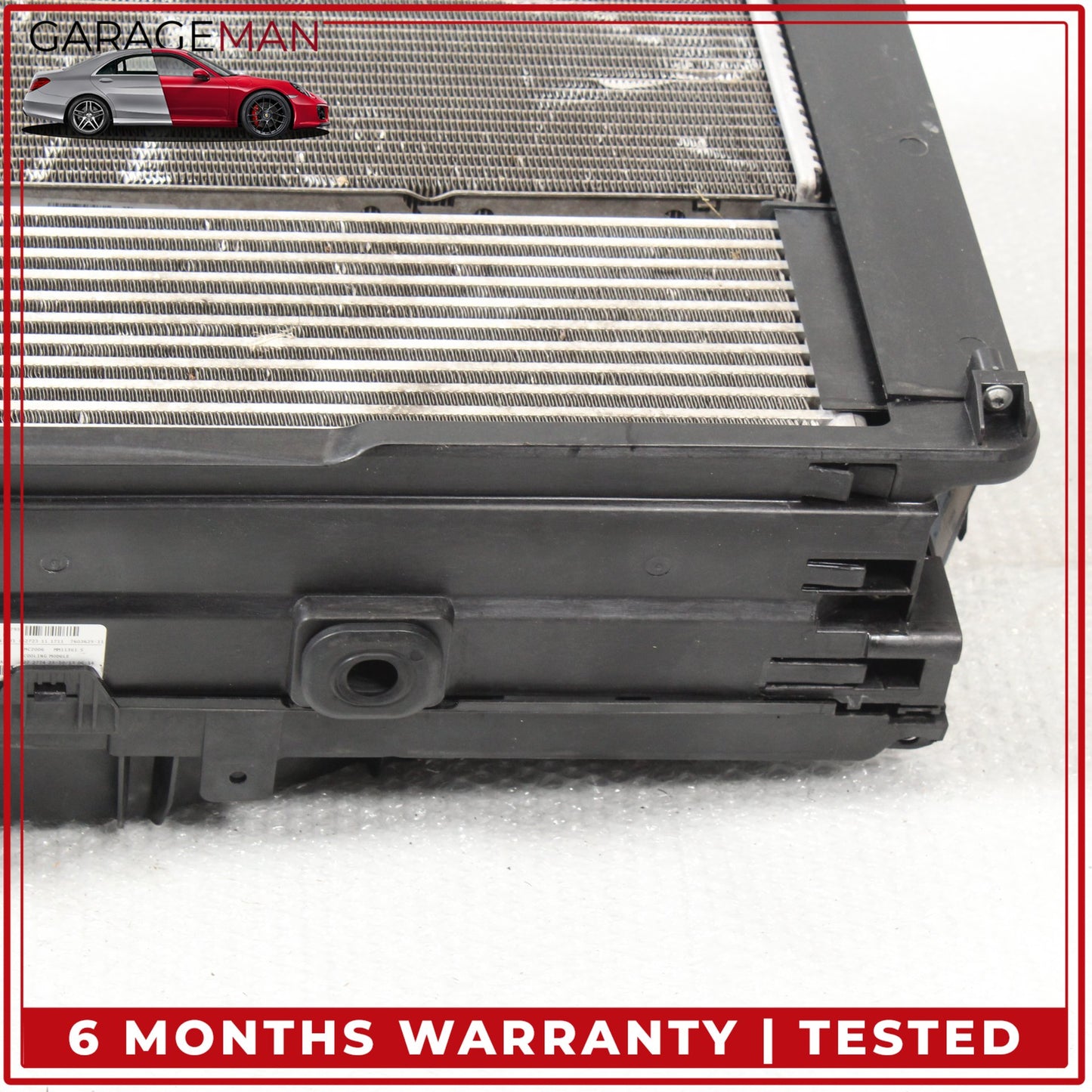 2010-2019 BMW 650i Engine Cooling Radiator Fan Motor AC Condenser Assembly OEM