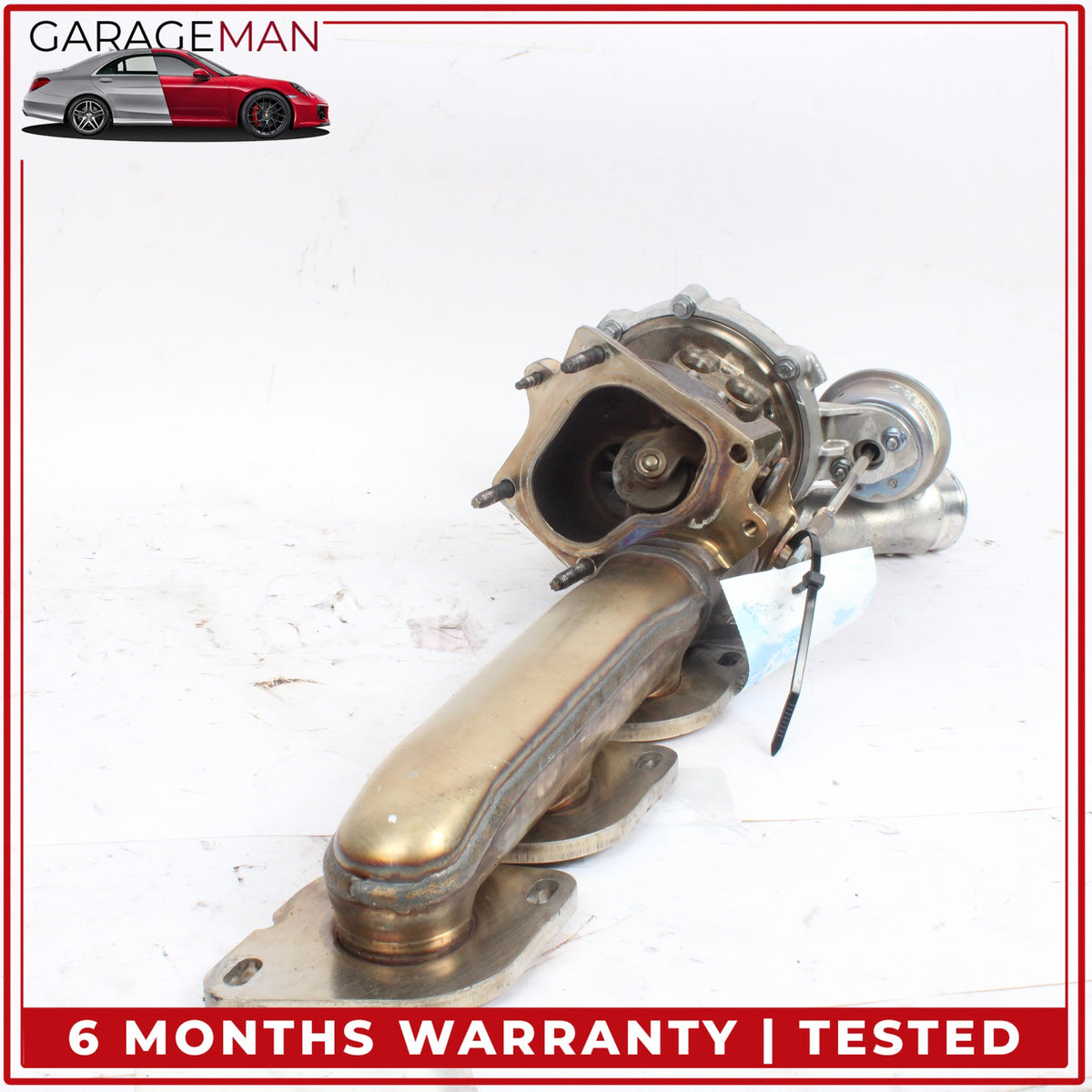 12-18 Mercedes-Benz CLS550 W218 Left Side Turbo Turbocharger w/ Manifold 41k