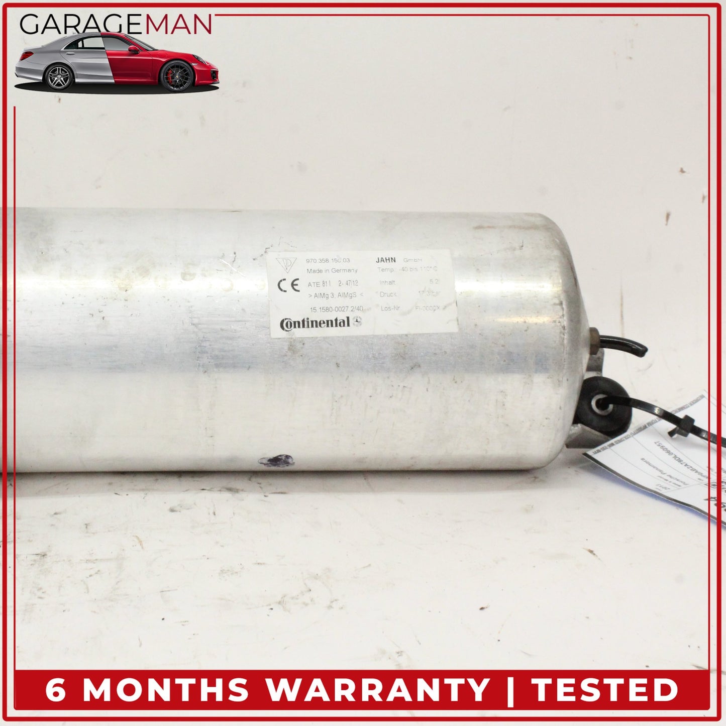 2010-2016 Porsche Panamera 970 Air Suspension Pressure Accumulator Tank OEM