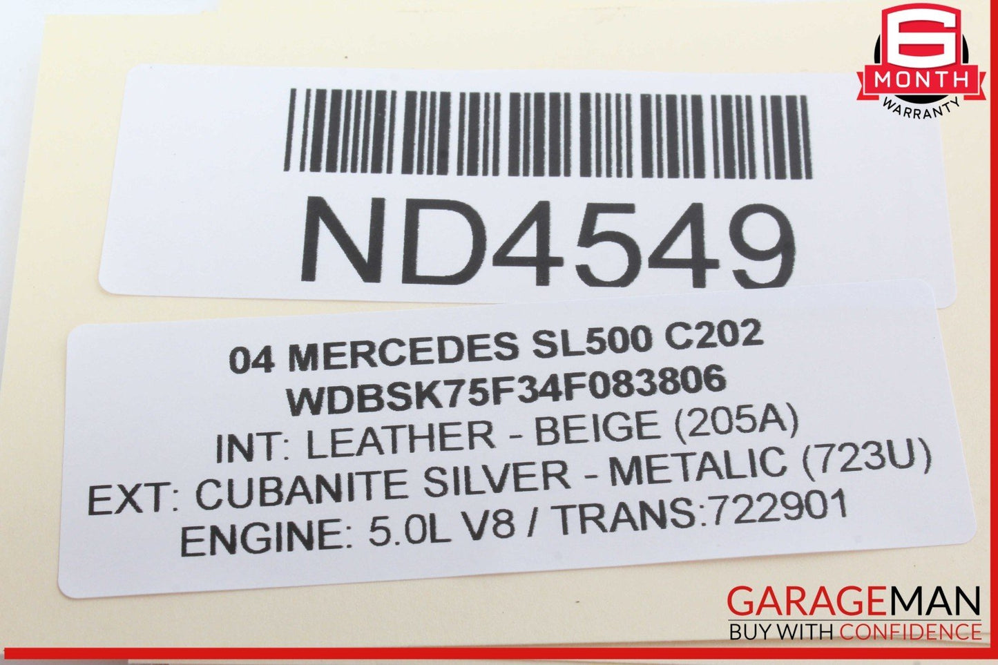 03-12 Mercedes R230 SL500 SL550 Steering Wheel Airbag Air Bag SRS OEM