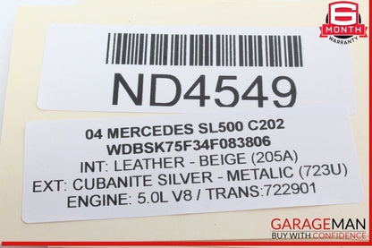 03-12 Mercedes R230 SL500 SL550 Steering Wheel Airbag Air Bag SRS OEM