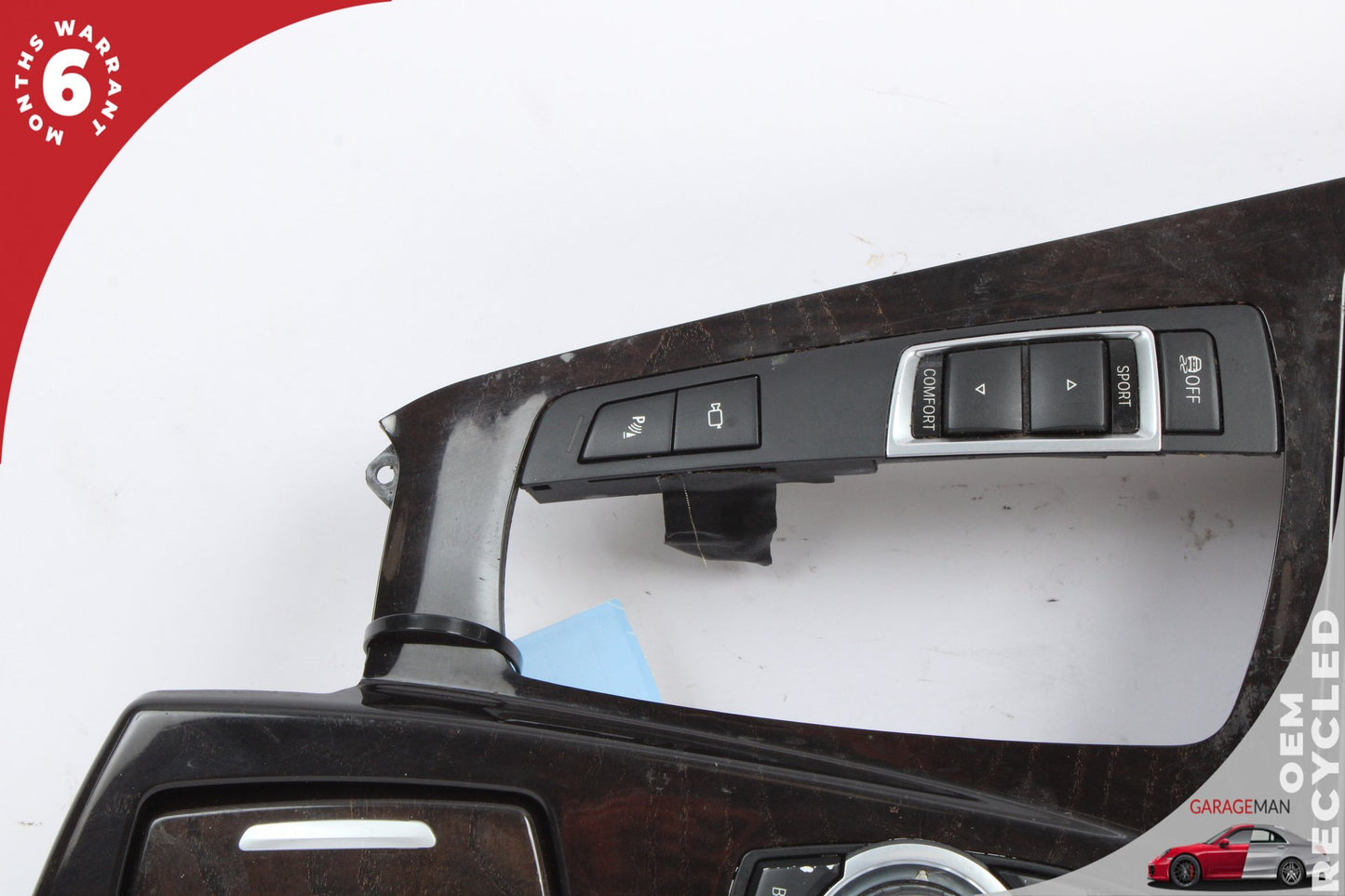 2011-2013 BMW 550i F10 Sedan Center Console Trim w/ iDrive Controler and Cup Holder 9206401