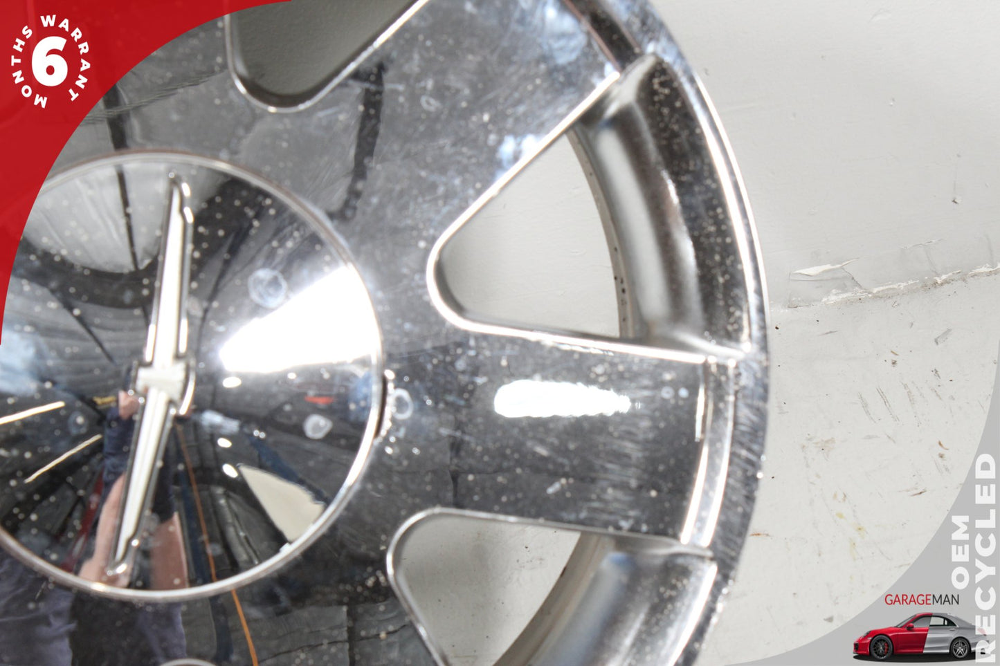 2002-2005 Ford Thunderbird Wheel Rim 7.5JX17 ET60 w/ Wheel Center Cap 1W631007CB