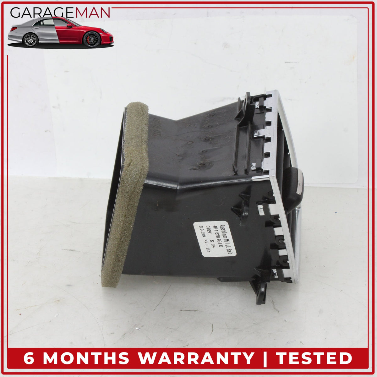 2011-2018 Audi A8 Center Dashboard AC A/C Air Vent Left Side 4H1820951D OEM