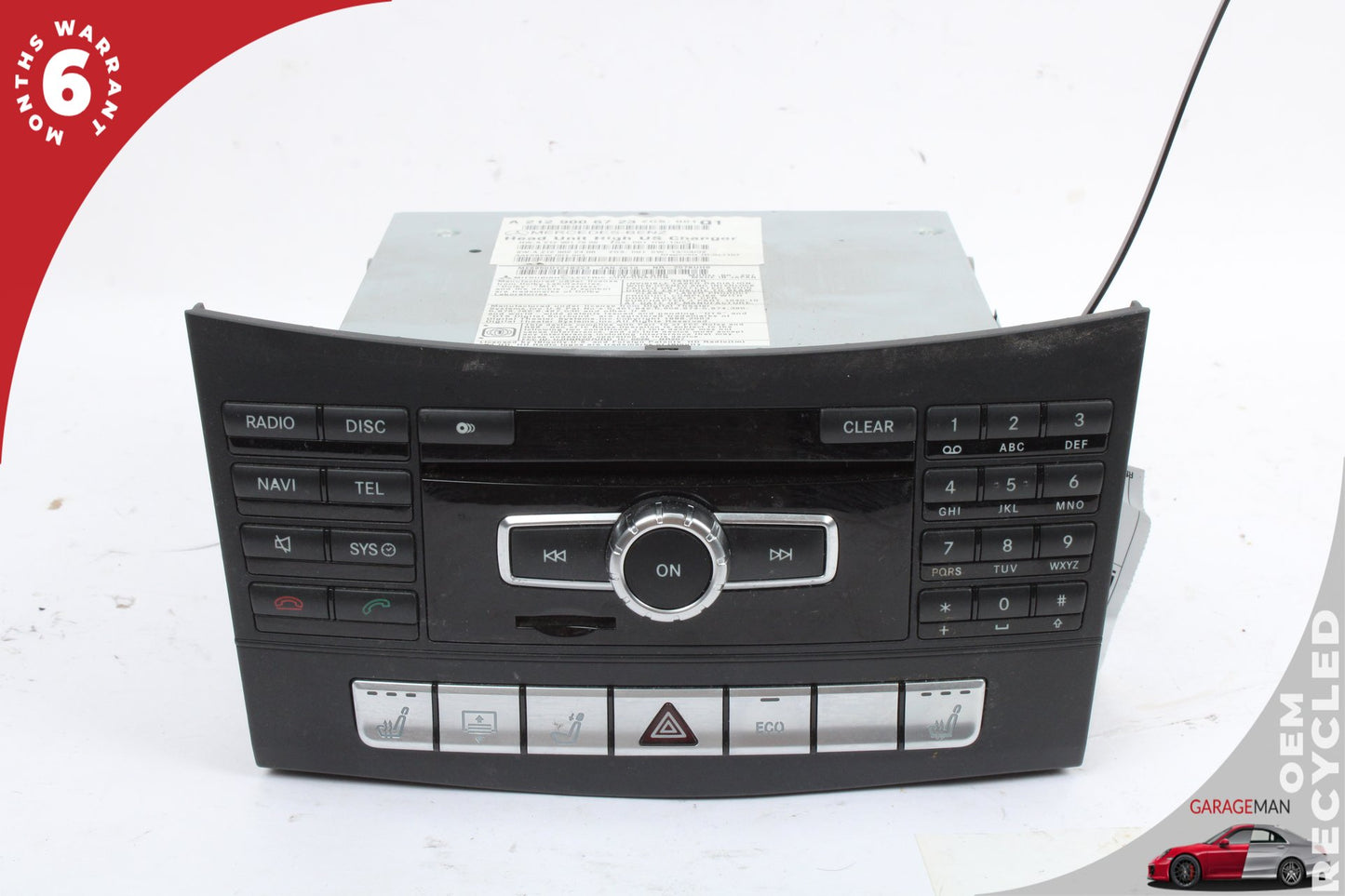 14-17 Mercedes-Benz E350 W212 Navigation Command Head Unit CD 2129017806