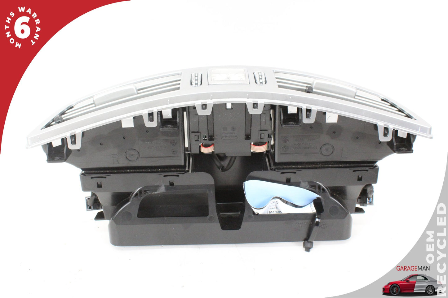 07-13 Mercedes-Benz S550 W221 Center Dash AC Air Vent Trim Clock 2218300954