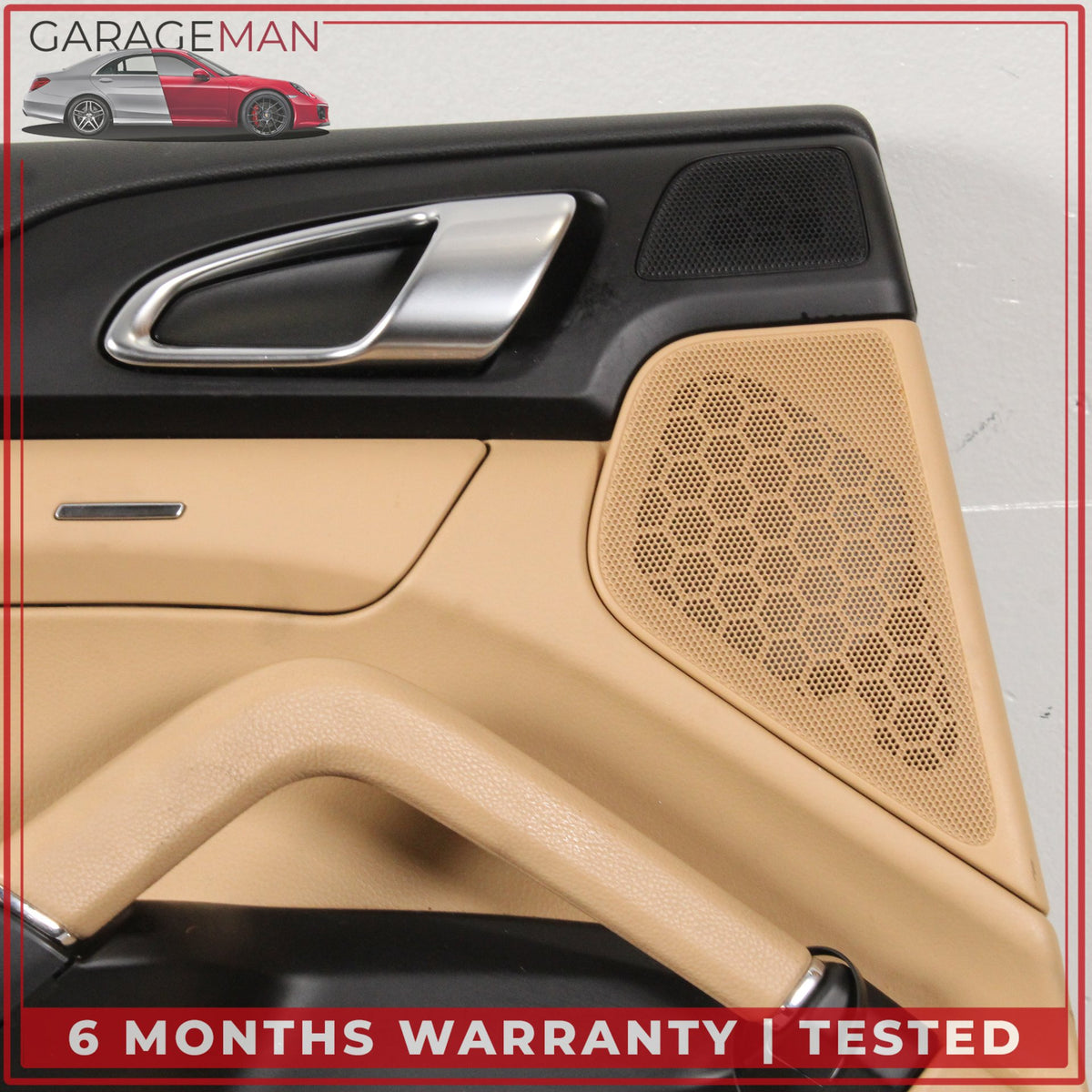 2011-2018 Porsche Cayenne 958 Rear Left Side Door Trim Cover Panel Beige OEM