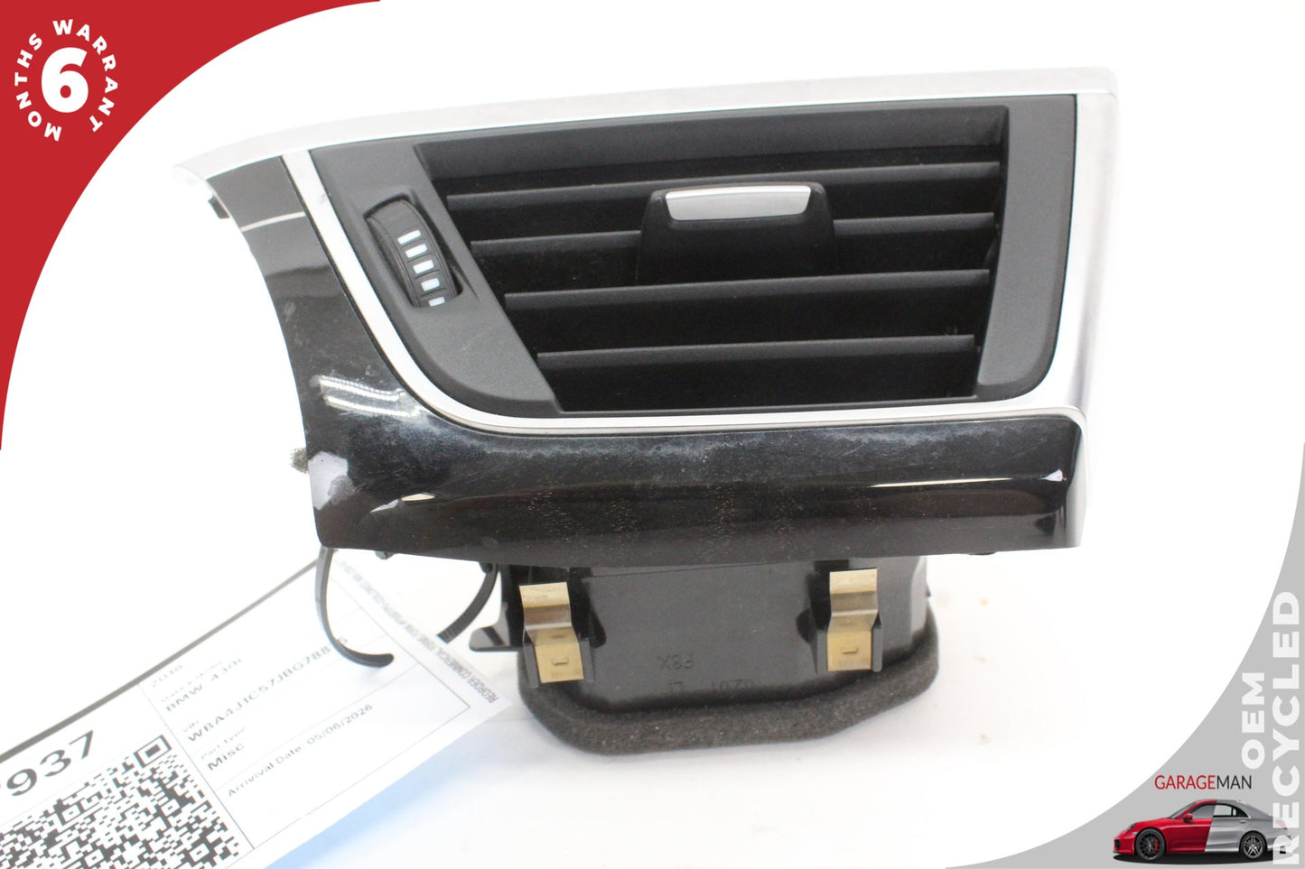 2012-2020 BMW 430i F36 Front Left Driver Side Dash AC A/C Air Vent 9218549 OEM