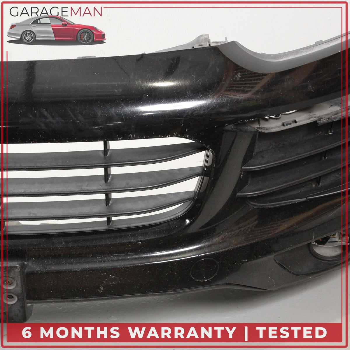 2015-2018 Porsche Cayenne 958 Front Bumper Cover Assembly Black OEM