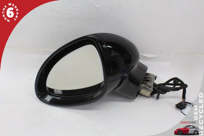 2011-2014 Porsche Cayenne 958 Front Left Side Door Rear View Mirror Black OEM