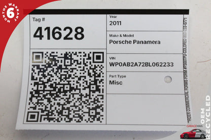 10-16 Porsche Panamera Sedan Left Front Seat Belt 97080303301 Genuine