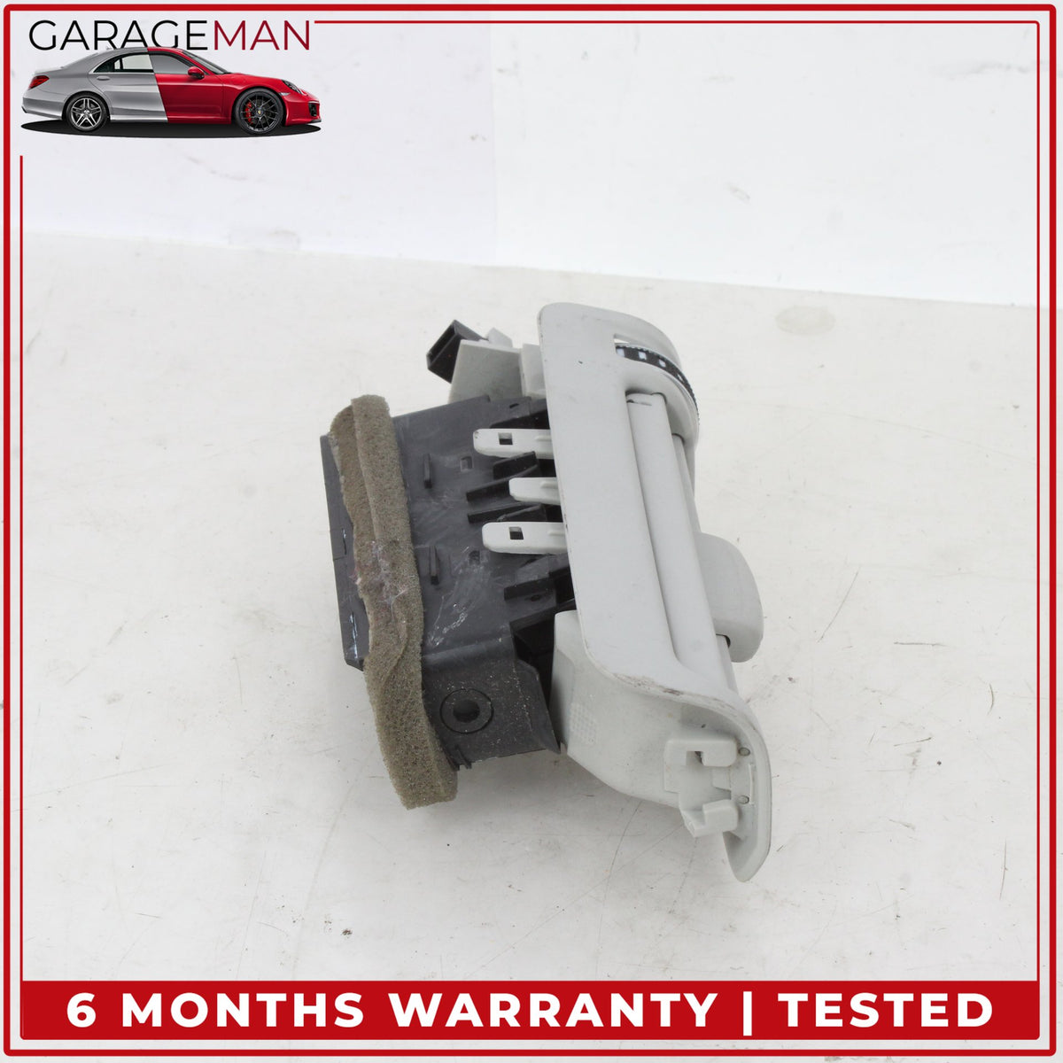2011-2018 Audi A8 Rear Left and Right Side B Pillar AC A/C Air Vent Set Gray OEM