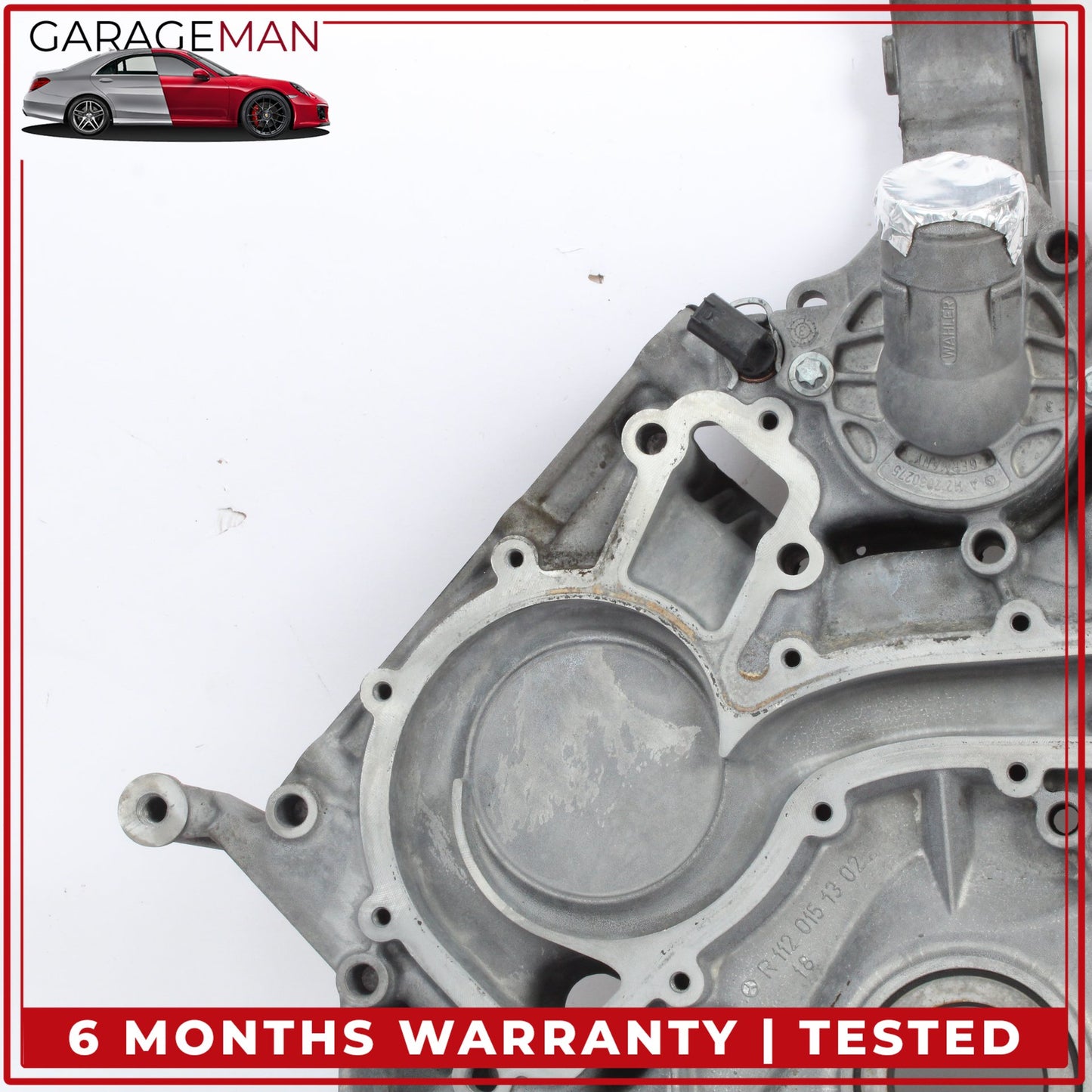1998-2006 Mercedes W220 S430 Engine Timing Cover w/ Thermostat Housing OEM