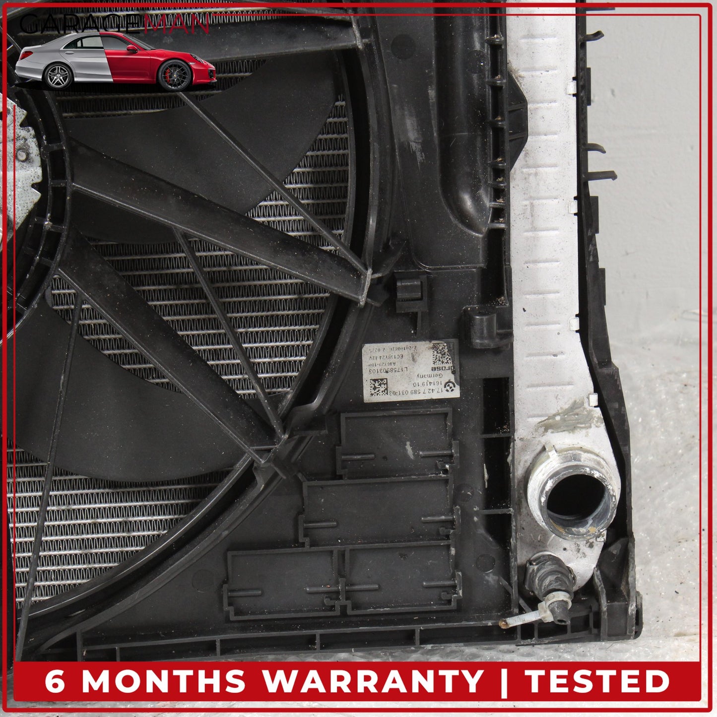 2011 BMW 528i F10 N52 Cooling Radiator w/ Fan Assembly 8669005