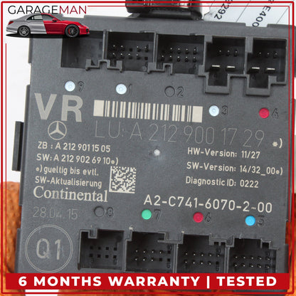 2008-2018 Mercedes C207 E400 Coupe Front Right Side Door Control Module Unit OEM