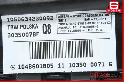 06-14 Mercedes W221 S550 R500 CL500 Front Right Side Seat SRS Airbag Air Bag OEM