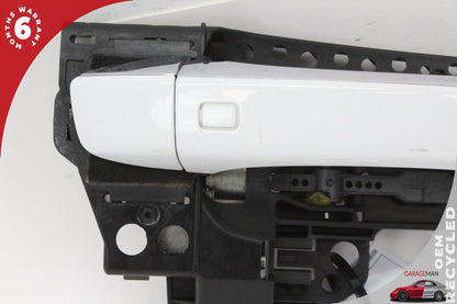 2012-2018 Audi A7 Right Passenger Side Exterior Door Handle White 4H0837886 OEM