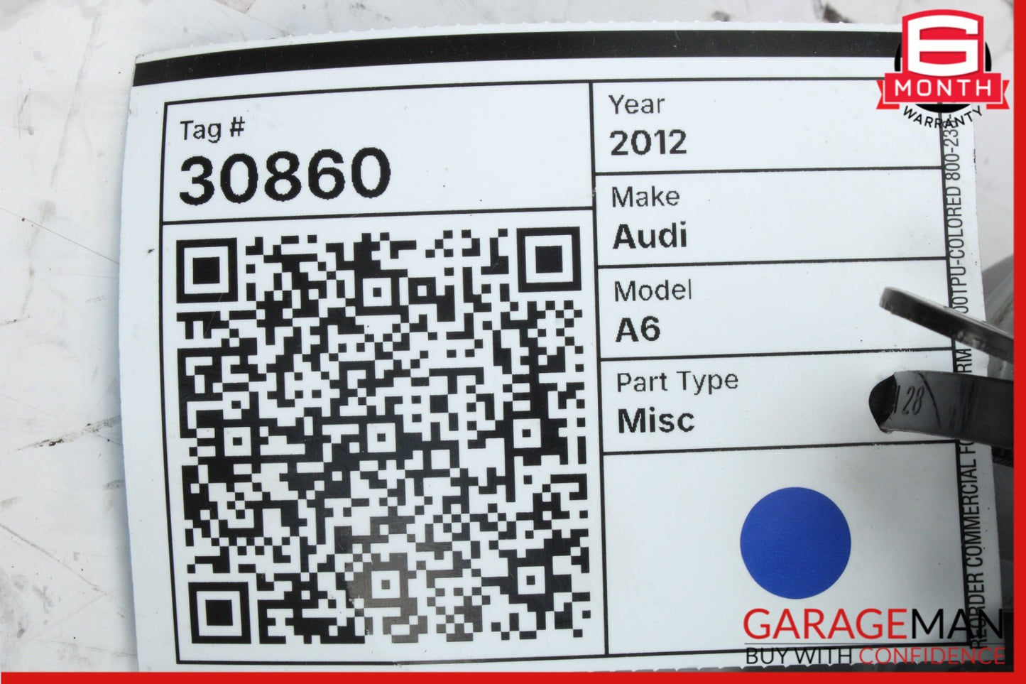 12-18 Audi A6 C7 Sedan Coolant Overflow Reservoir 4G0121214G Genuine